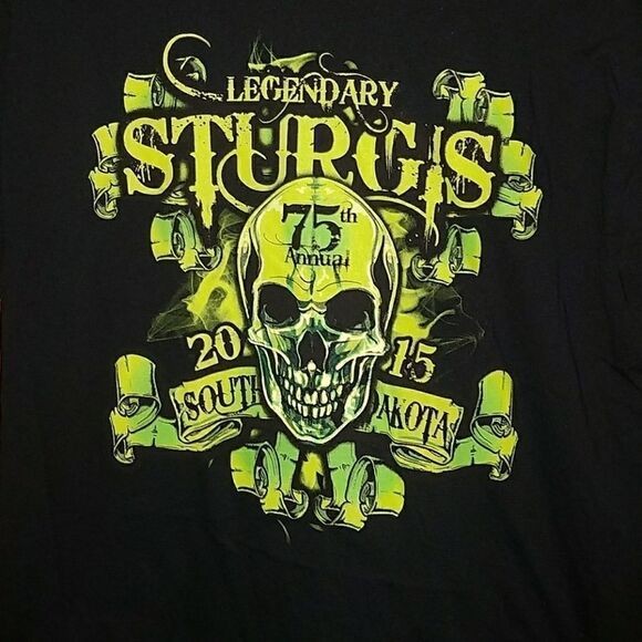 75th Anniversary Sturgis  2015 T-shirt Sz.L NWOT - Picture 2 of 5